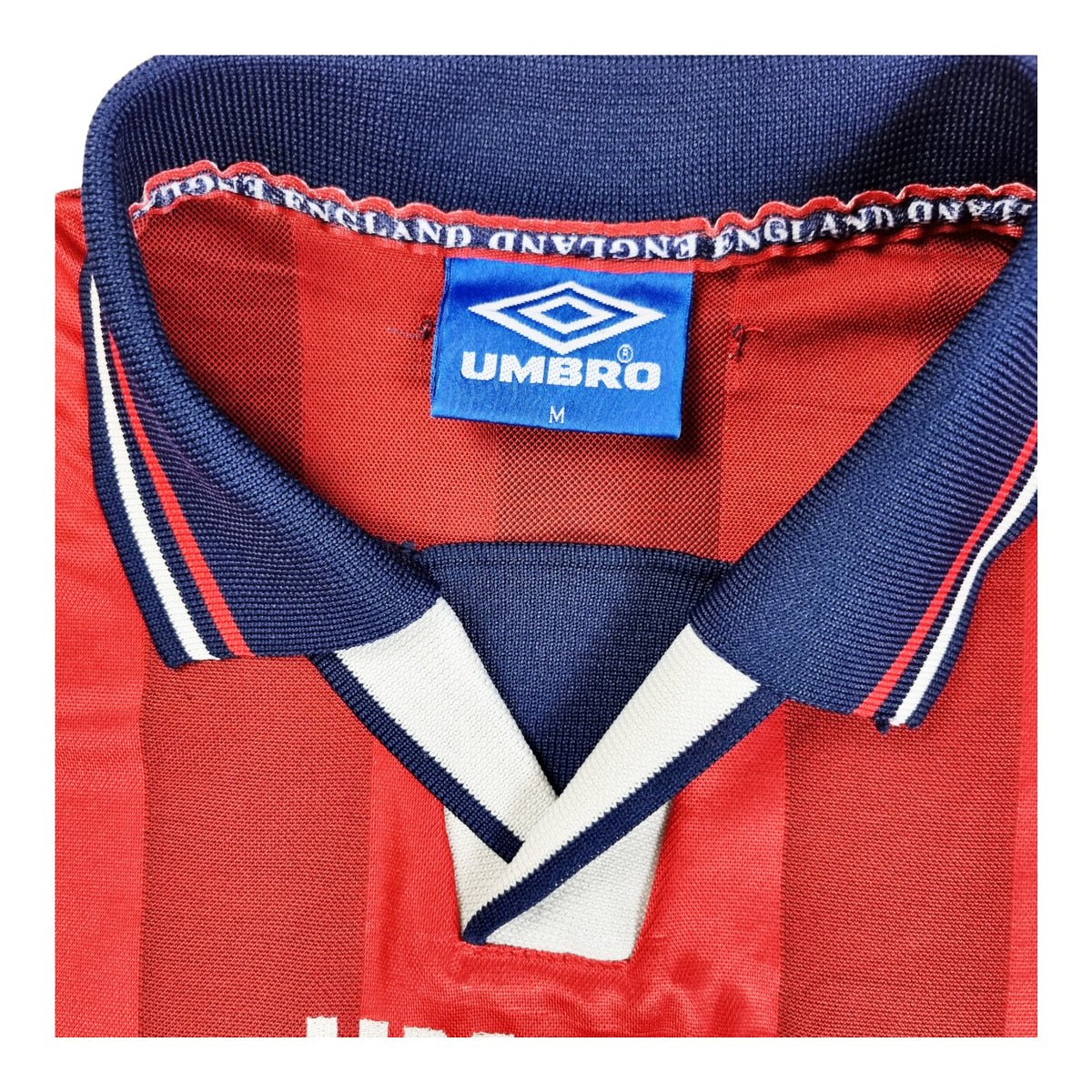 1997/99 England Away Football Shirt (M) Umbro #7 Beckham