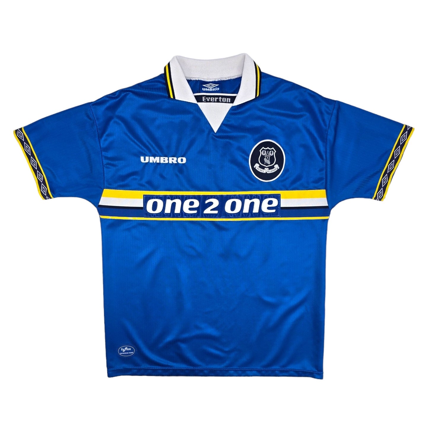 1997/99 Everton Home Football Shirt (L) Umbro #10 Speed