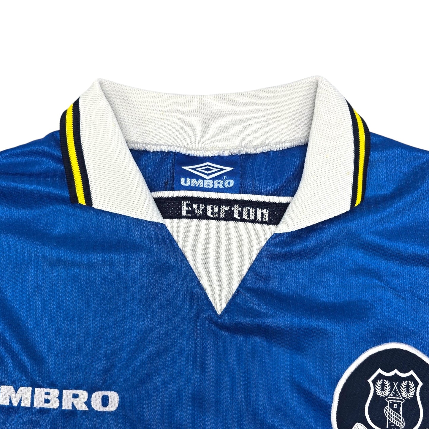 1997/99 Everton Home Football Shirt (L) Umbro #10 Speed