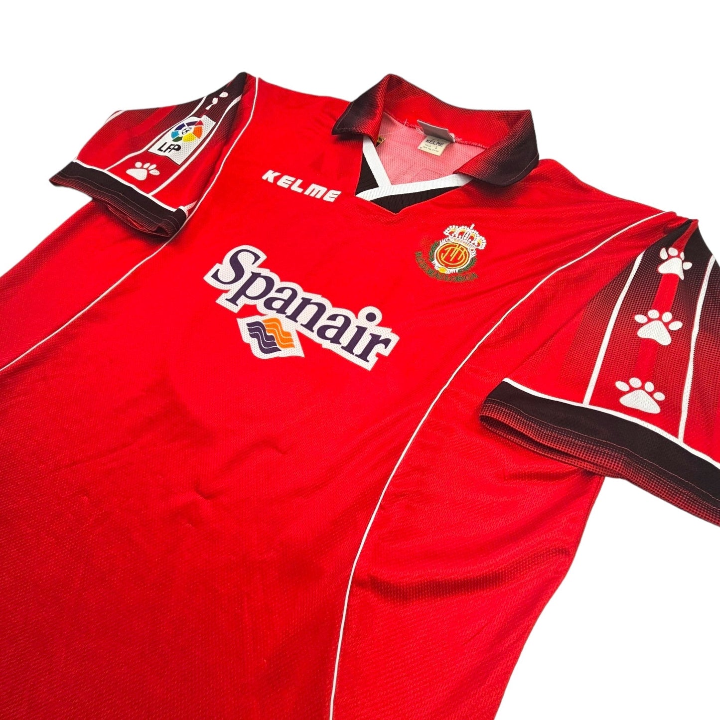 1997/99 Real Mallorca Home Football Shirt (L) Kelme #9 Dani