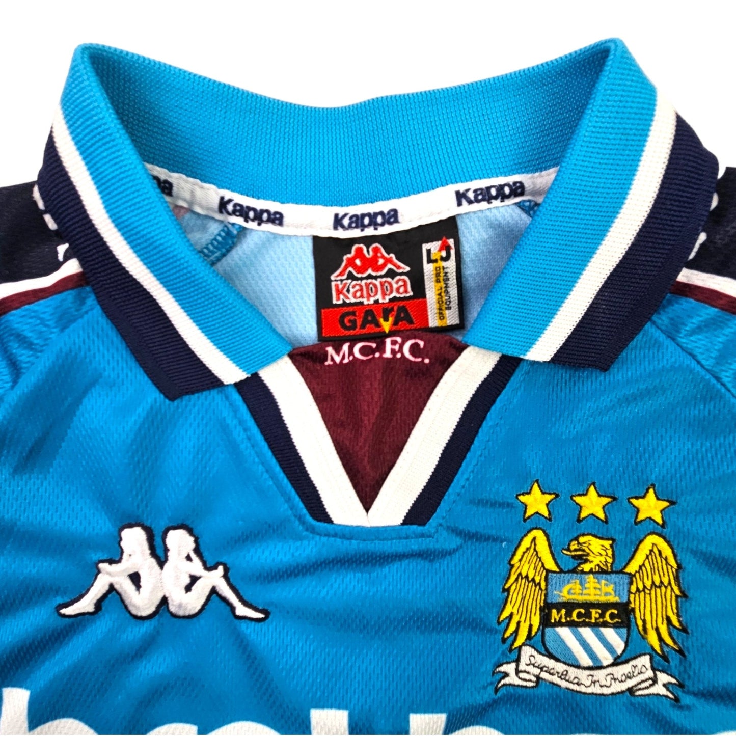 1997/99 Manchester City Home Football Shirt (Y) Kappa