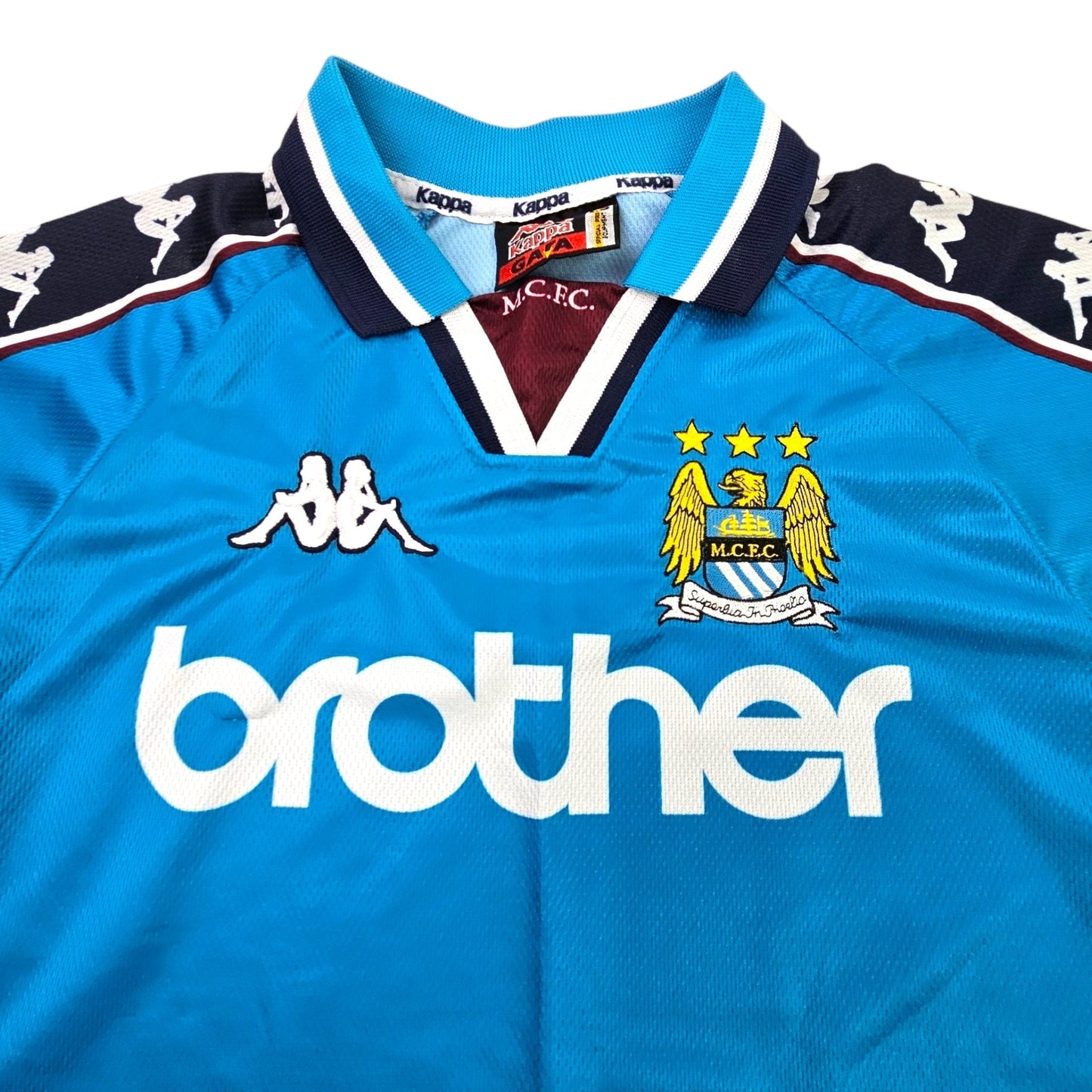 1997/99 Manchester City Home Football Shirt (Y) Kappa