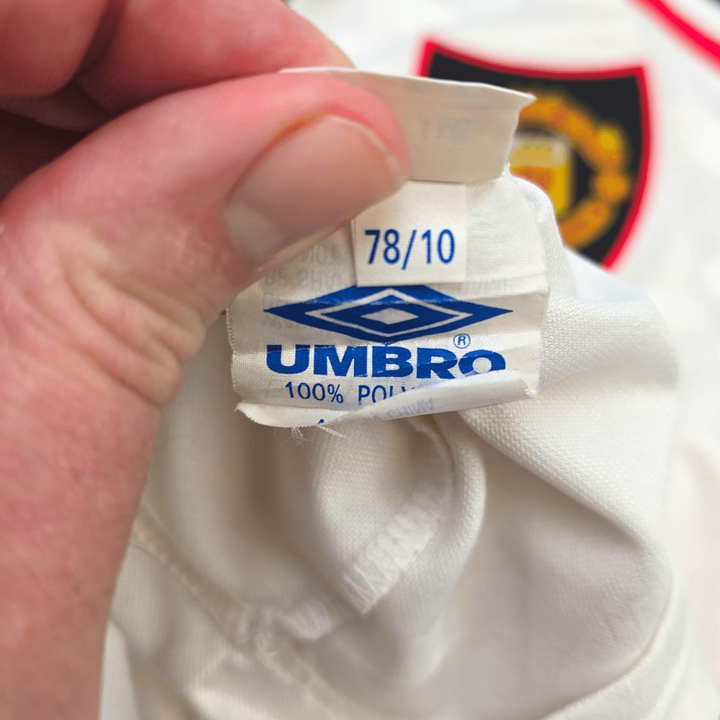 1997/99 Manchester United Away Football Shirt (L) Umbro