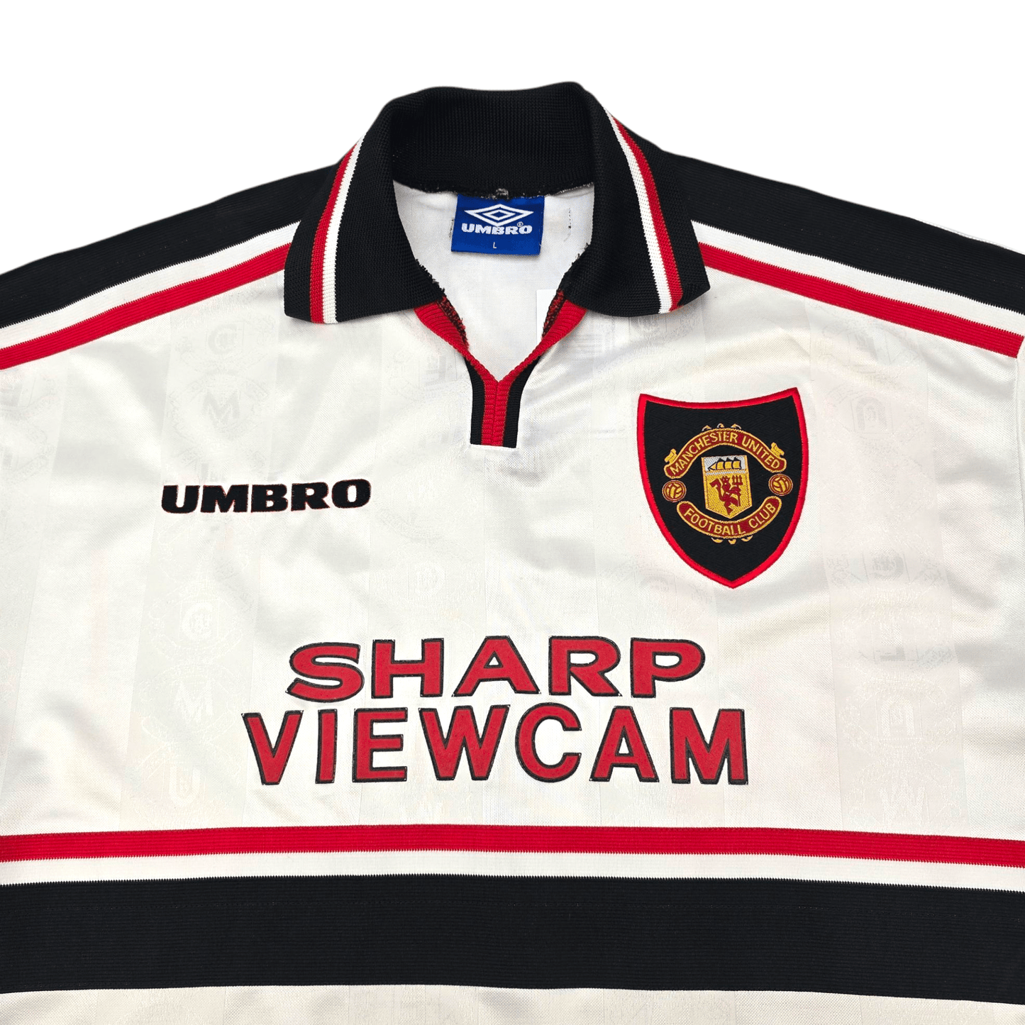 1997/99 Manchester United Away Football Shirt (L) Umbro