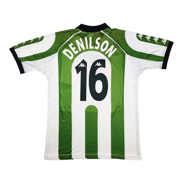 1997/99 Real Betis Home Football Shirt (M) Kappa #19 Denilson