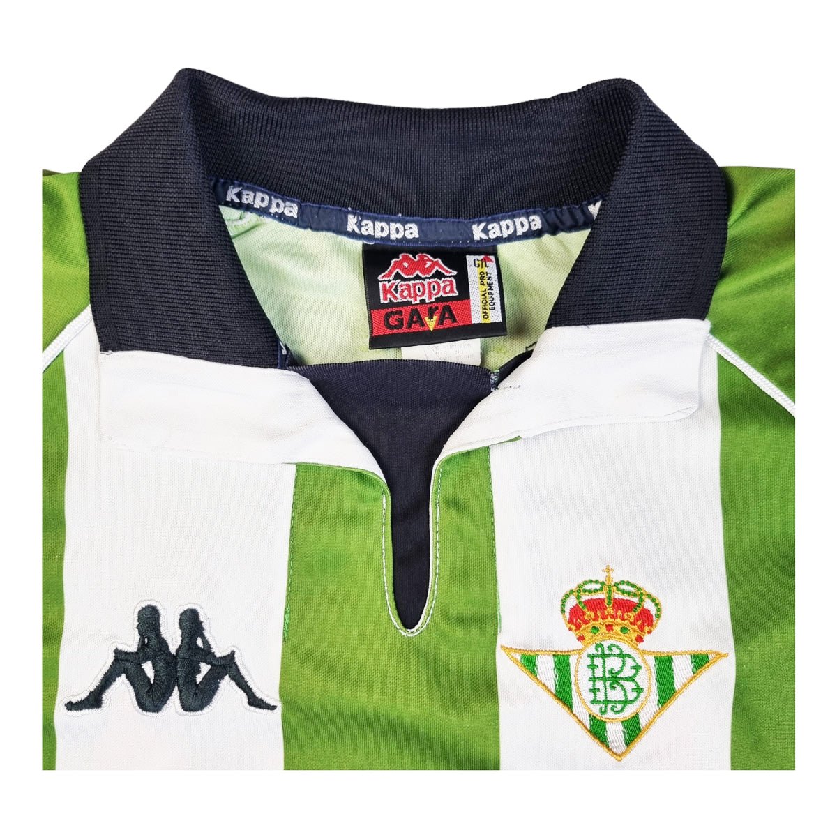 1997/99 Real Betis Home Football Shirt (M) Kappa #19 Denilson