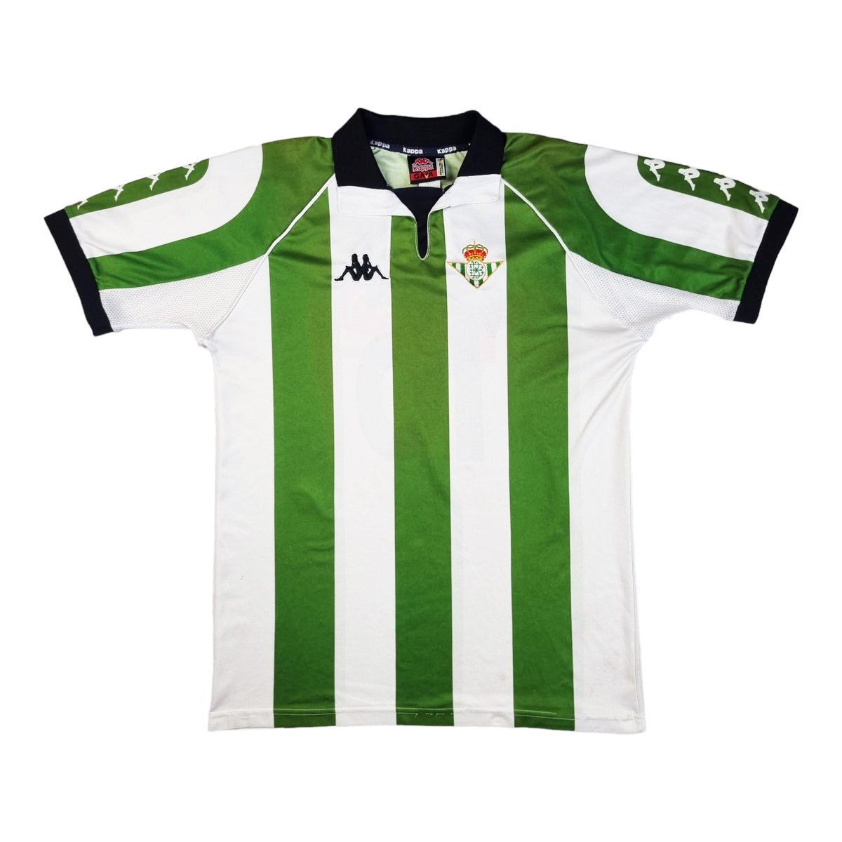1997/99 Real Betis Home Football Shirt (M) Kappa #19 Denilson