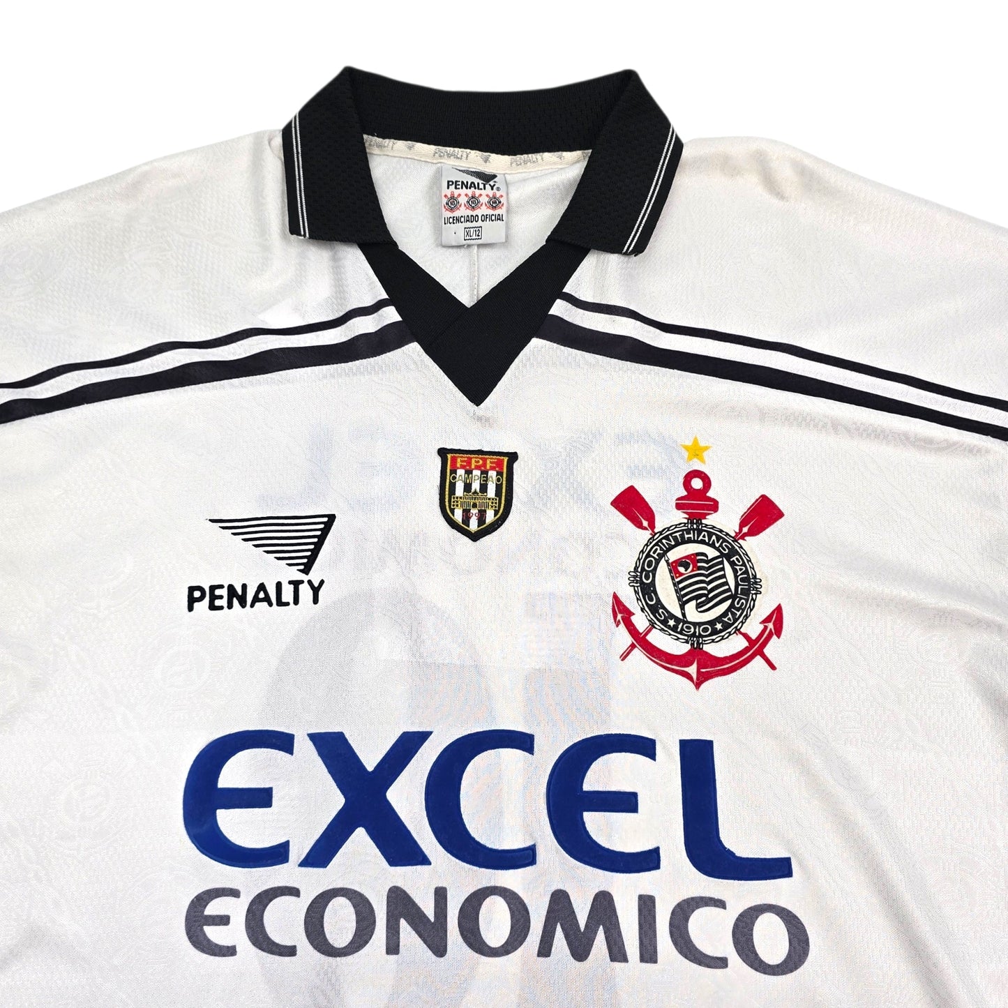 1998 Corinthians Home Football Shirt (XL) Penalty #10 (Marcelinho Carioca)