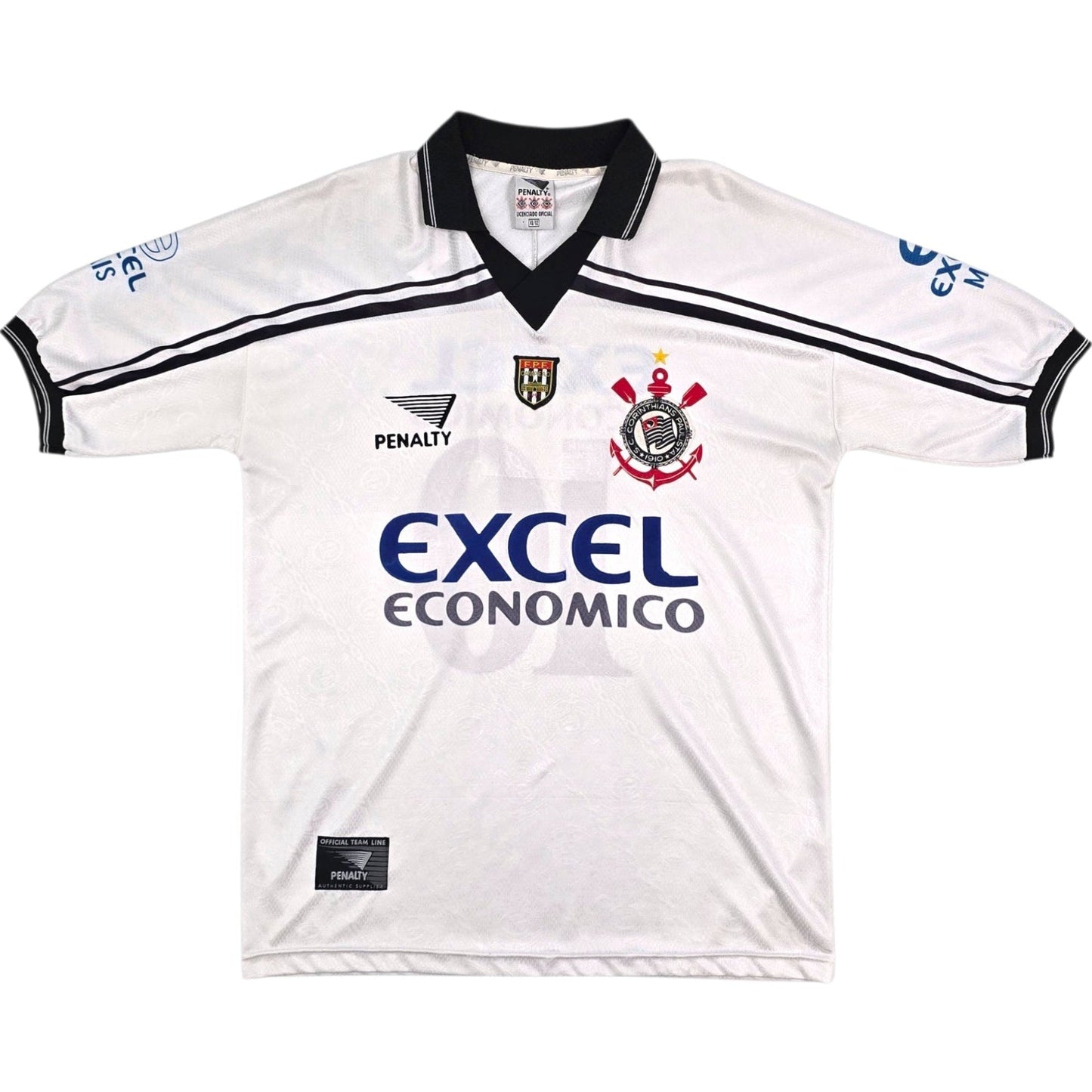 1998 Corinthians Home Football Shirt (XL) Penalty #10 (Marcelinho Carioca)