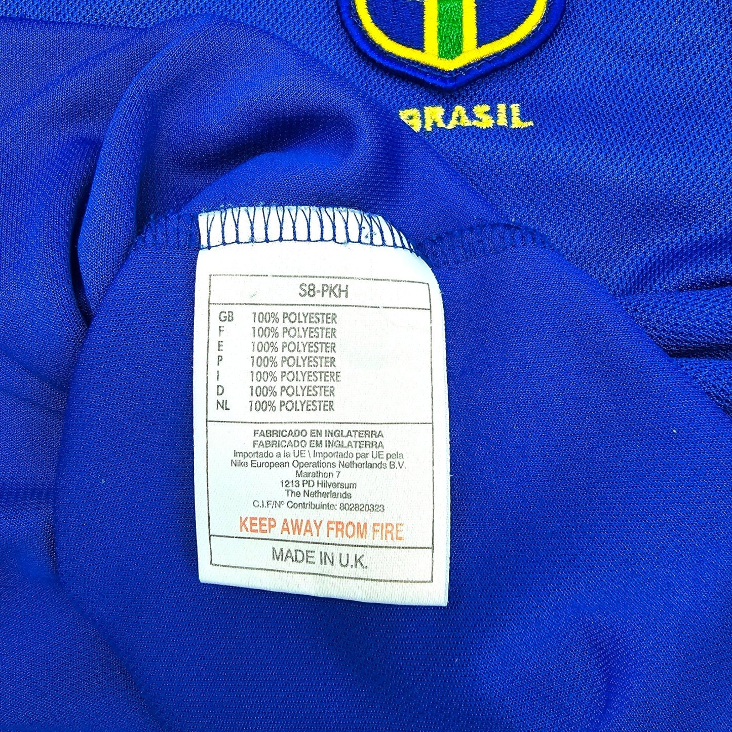 1998/00 Brazil Away Football Shirt (L) Nike #9 Ronaldo