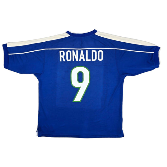 1998/00 Brazil Away Football Shirt (L) Nike #9 Ronaldo