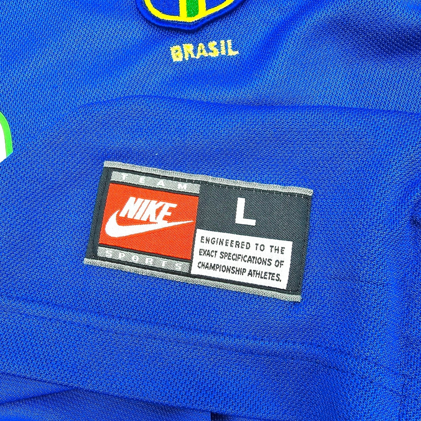 1998/00 Brazil Away Football Shirt (L) Nike #9 Ronaldo