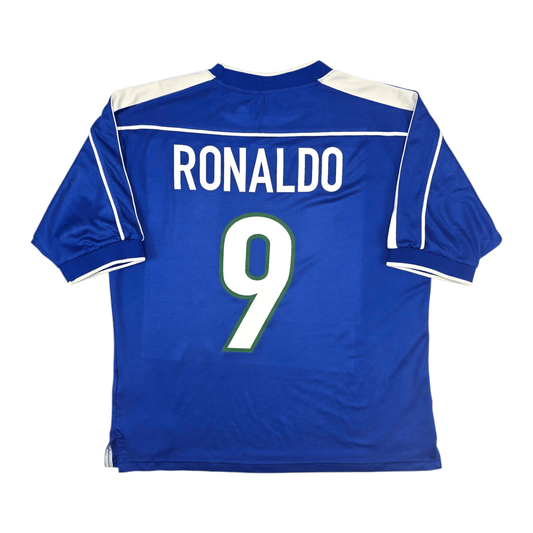 1998/00 Brazil Away Football Shirt (L) Nike #9 Ronaldo