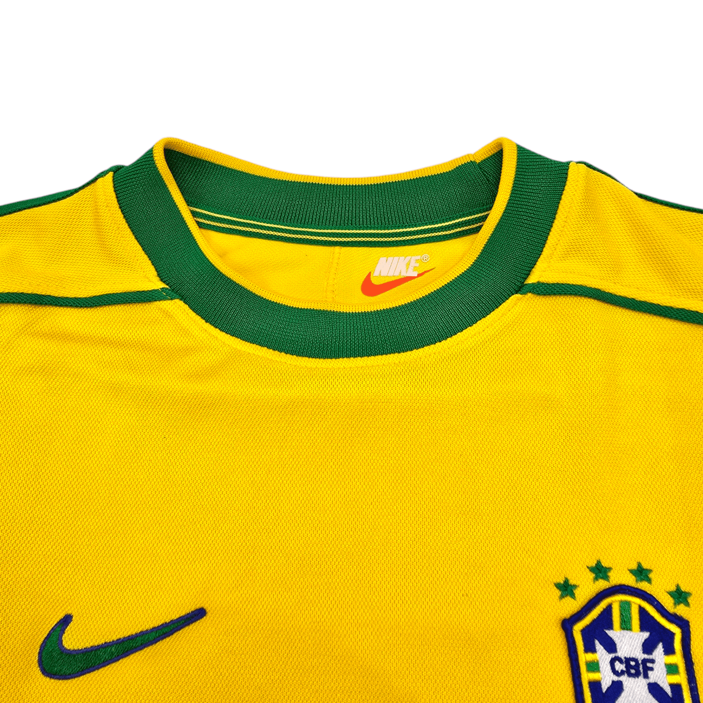 1998/00 Brazil Home Football Shirt (M) Nike #9 Ronaldo