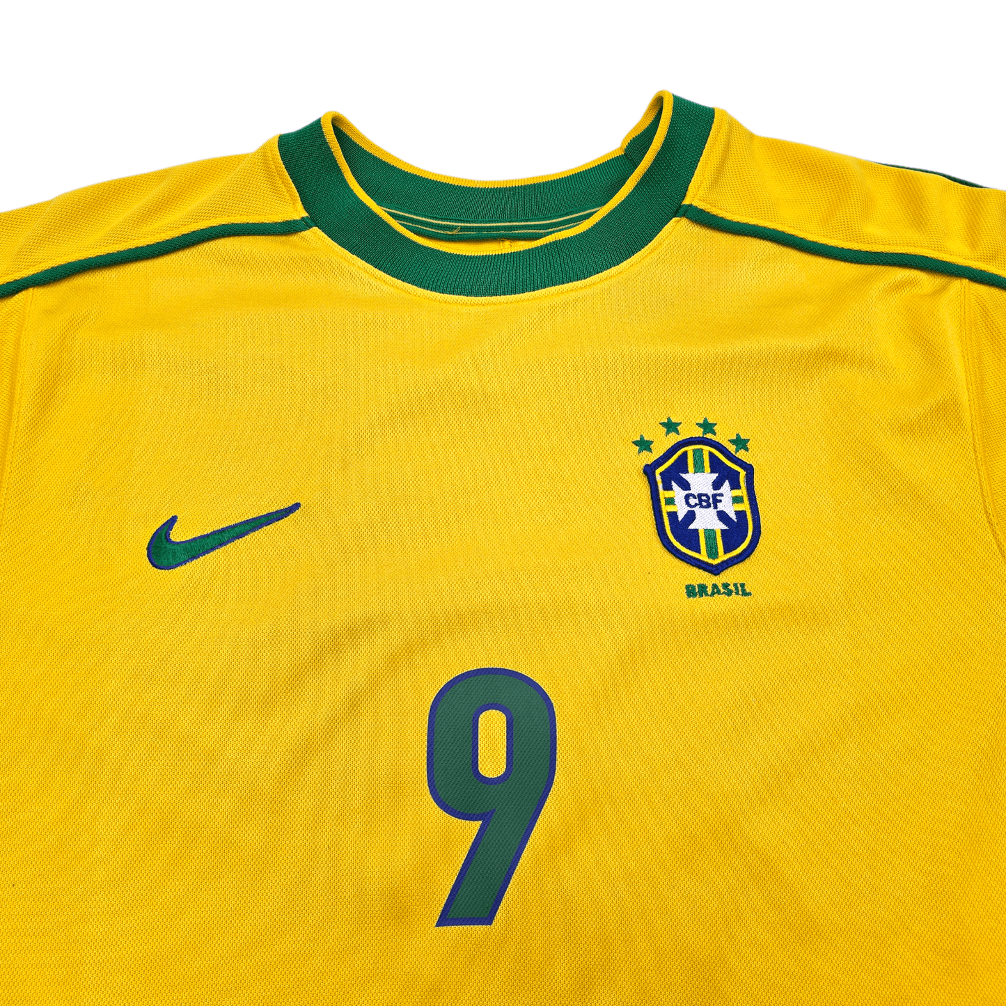 1998/00 Brazil Home Football Shirt (S) Nike #9 Ronaldo