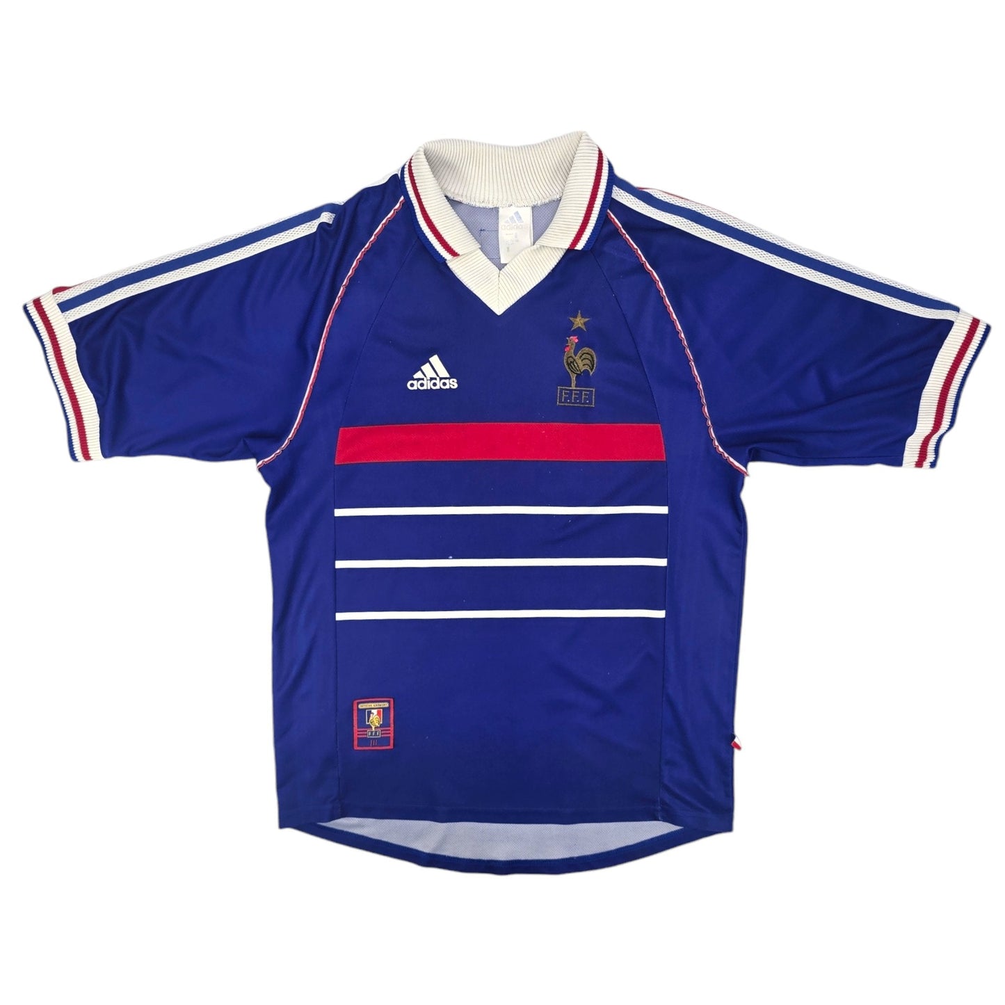 1998/00 France Home Football Shirt (S) Adidas