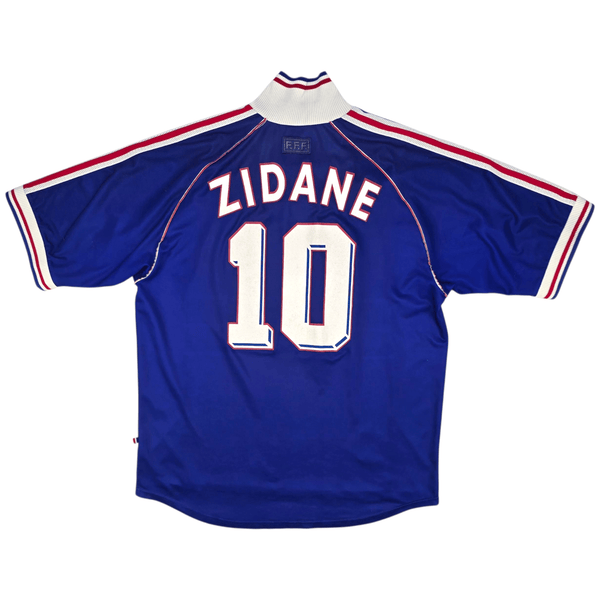 1998/00 France Home Football Shirt (XL) Adidas #10 Zidane