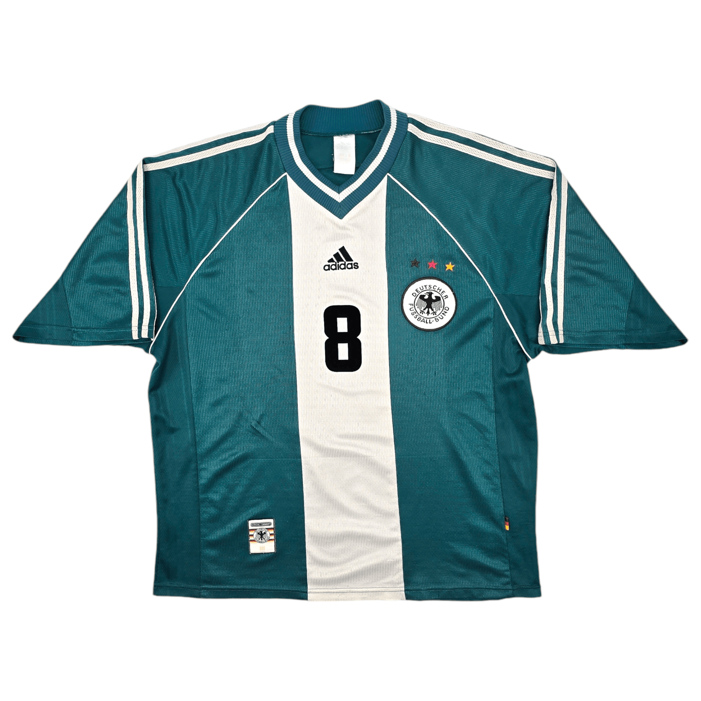 1998/00 Germany Away Football Shirt (L) Adidas #8 Matthaus