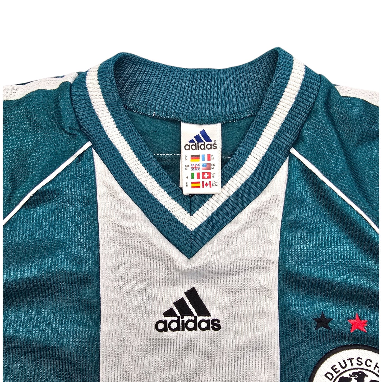 1998/00 Germany Away Football Shirt (M) Adidas