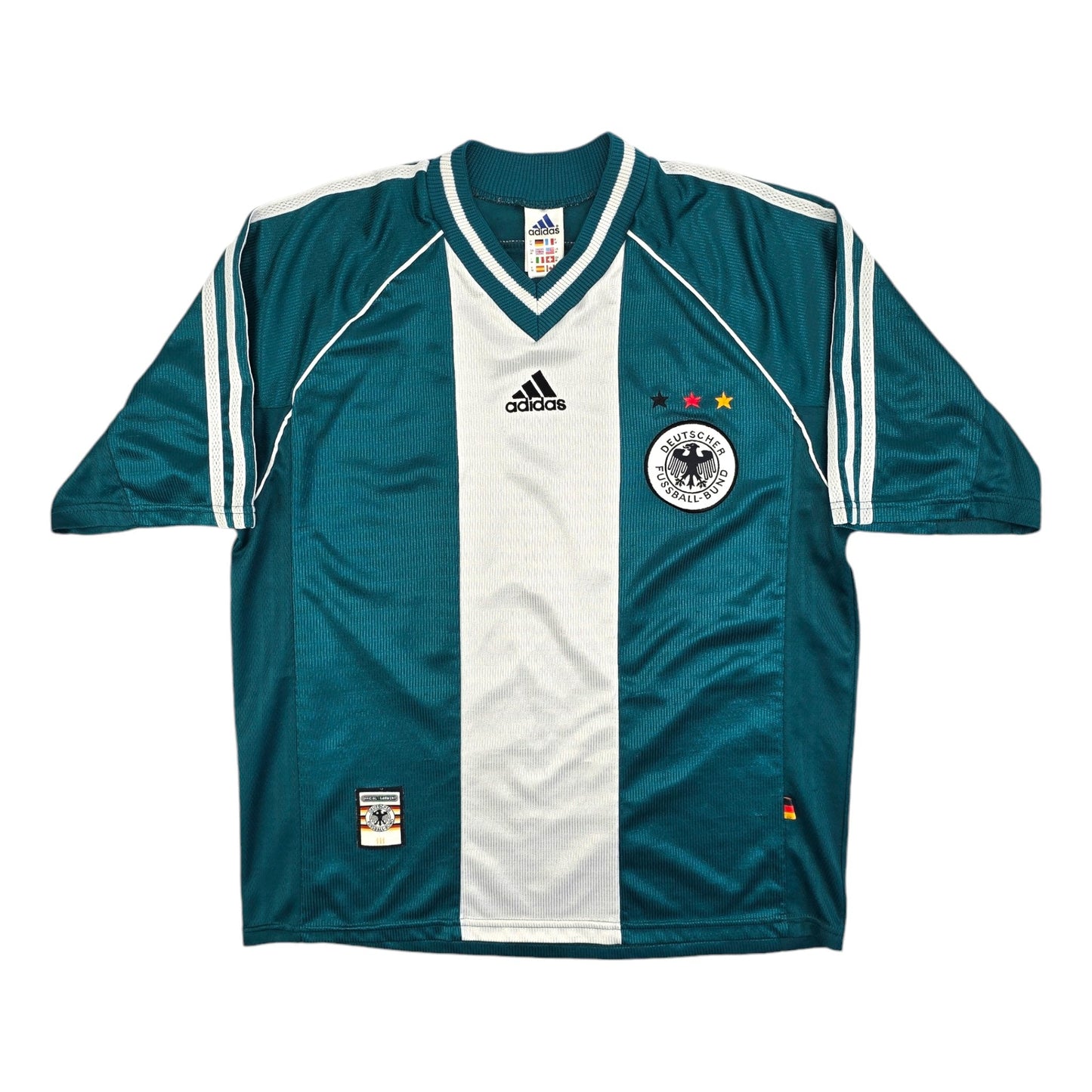 1998/00 Germany Away Football Shirt (M) Adidas