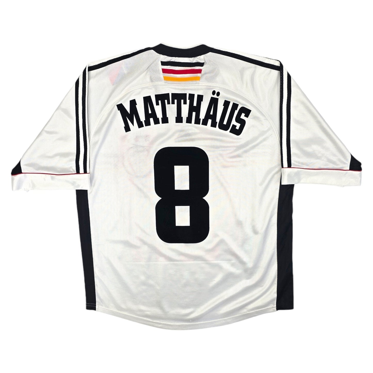 1998/00 Germany Home Football Shirt (L) Adidas #8 Matthaus