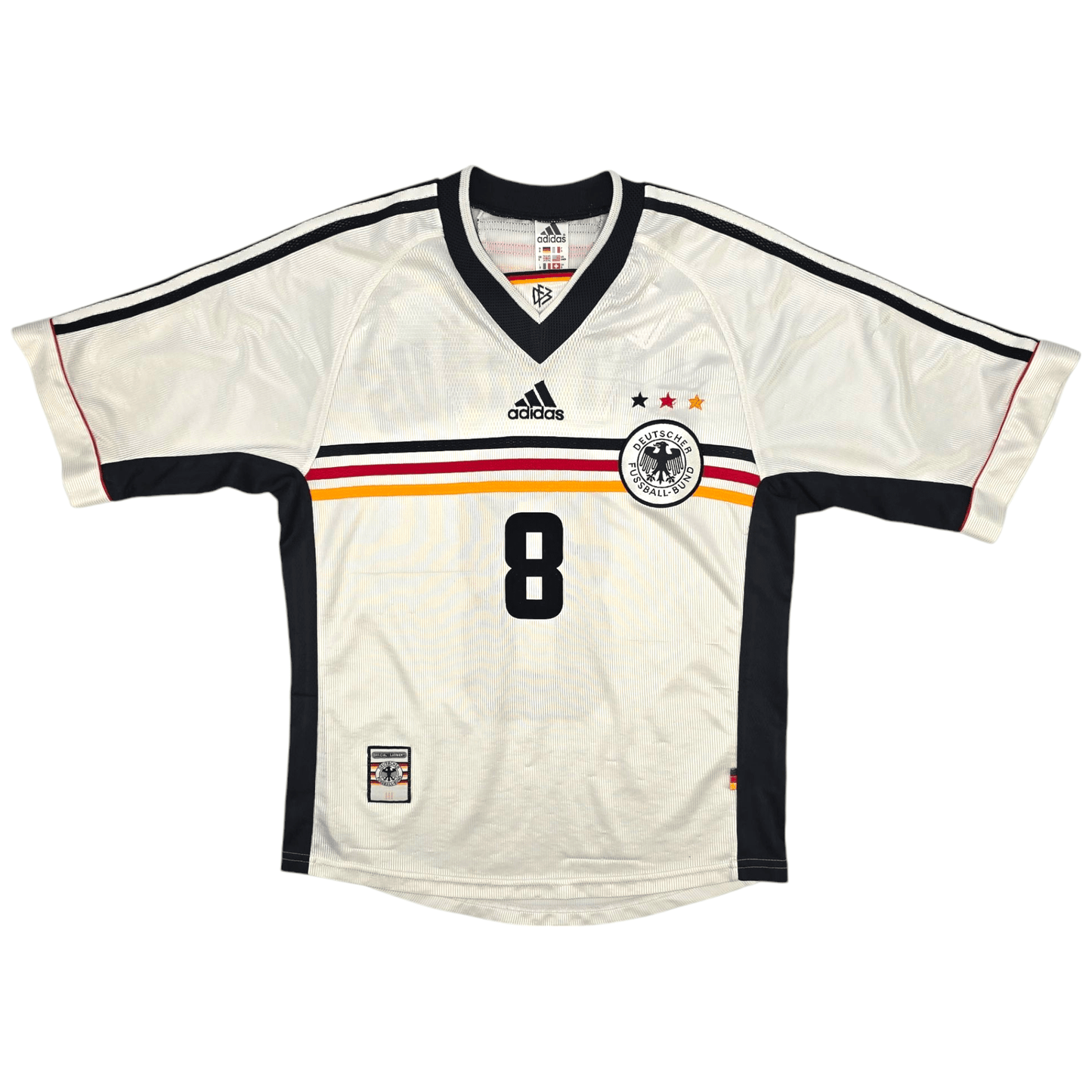 1998/00 Germany Home Football Shirt (S) Adidas #8 Matthaus