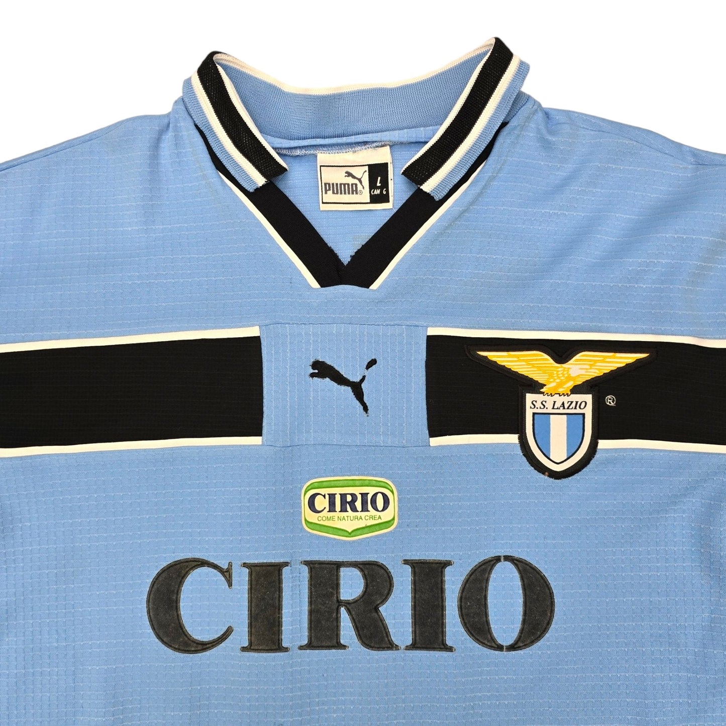 1998/00 Lazio Home Football Shirt (L) Puma #9 Salas