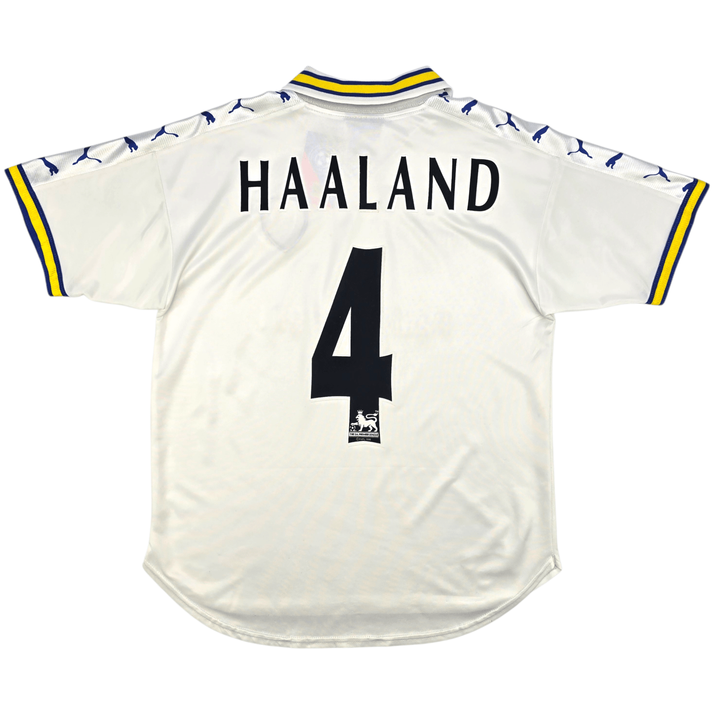 1998/00 Leeds United Home Football Shirt (S) Puma #4 Haaland