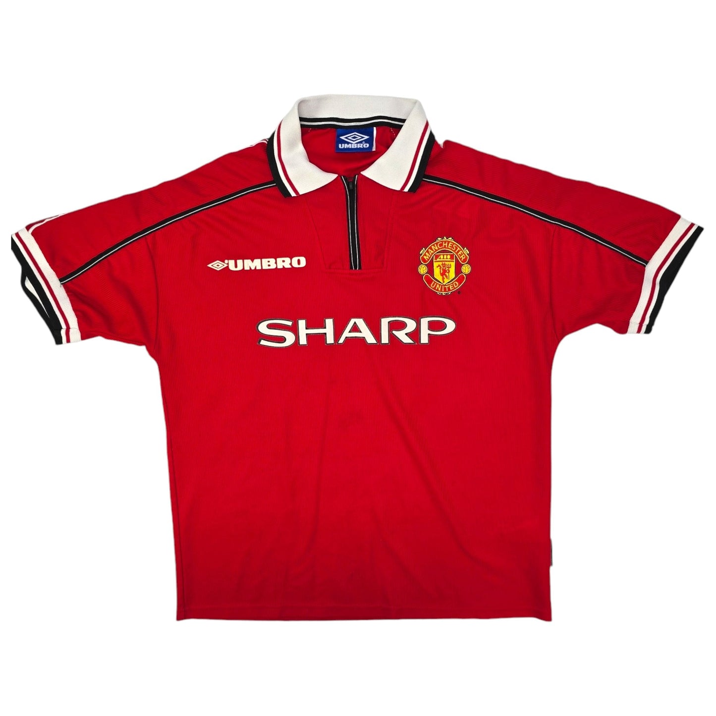 1998/00 Manchester United Home Football Shirt (L) Umbro