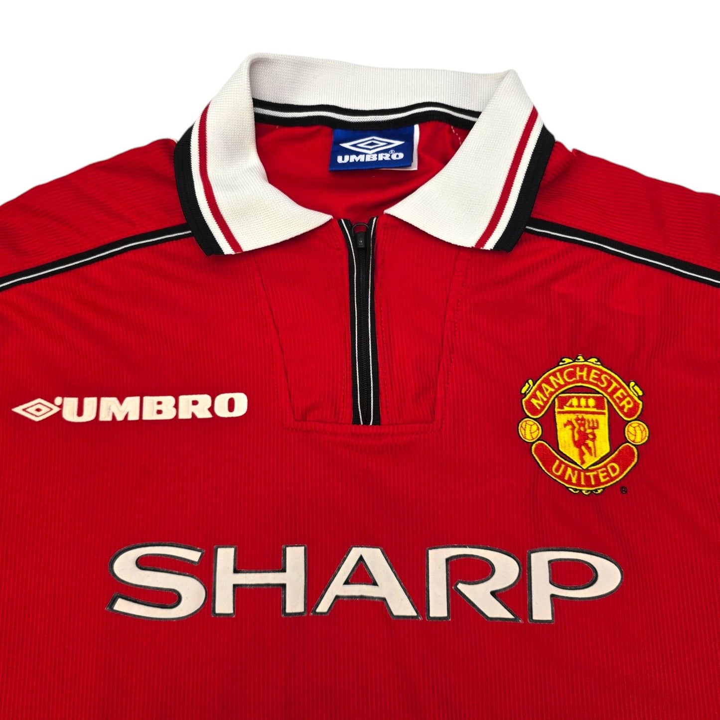 1998/00 Manchester United Home Football Shirt (L) Umbro