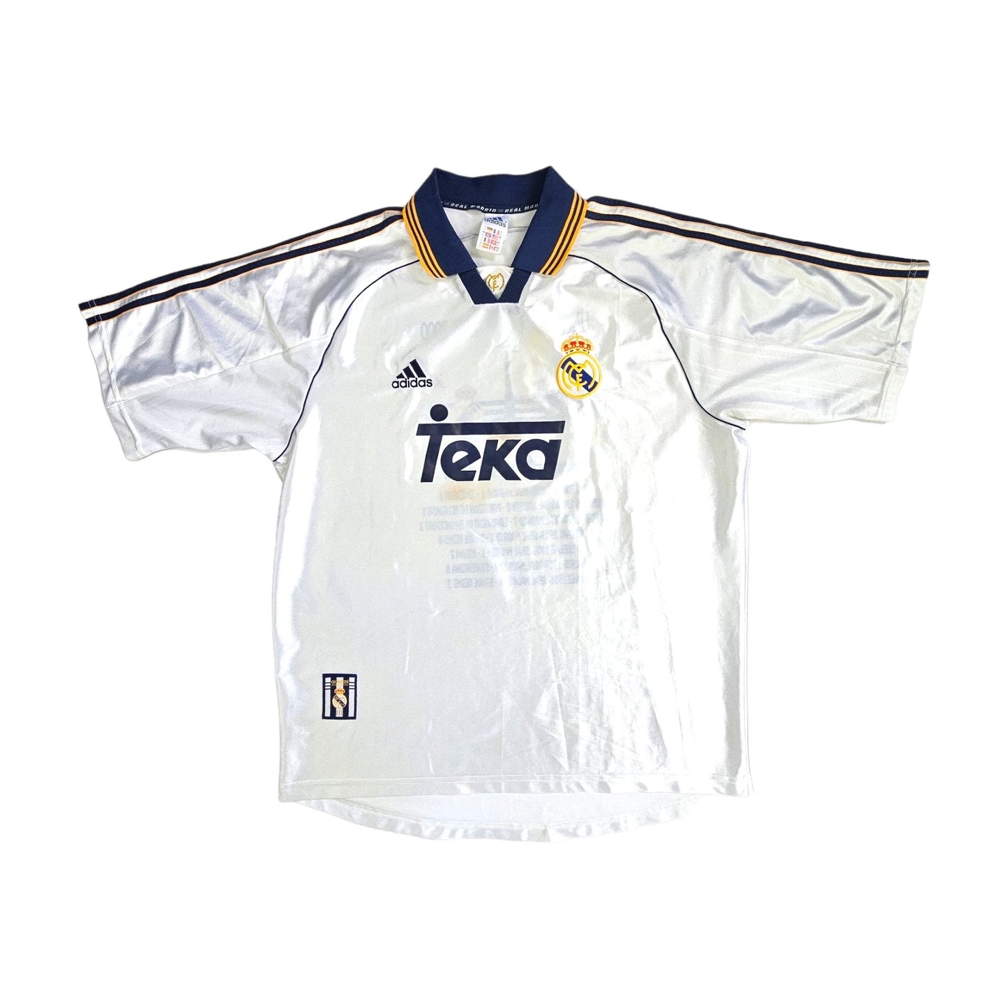 1998/00 Real Madrid Home Football Shirt (L) Adidas (Champions of Europe 2000)
