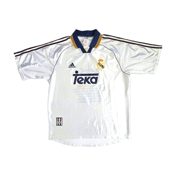 1998/00 Real Madrid Home Football Shirt (L) Adidas (Champions of Europe 2000)