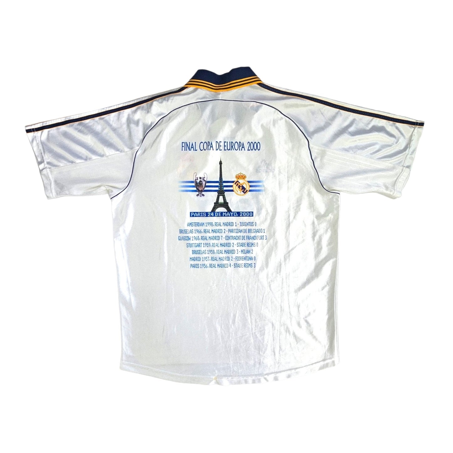 1998/00 Real Madrid Home Football Shirt (L) Adidas (Champions of Europe 2000)