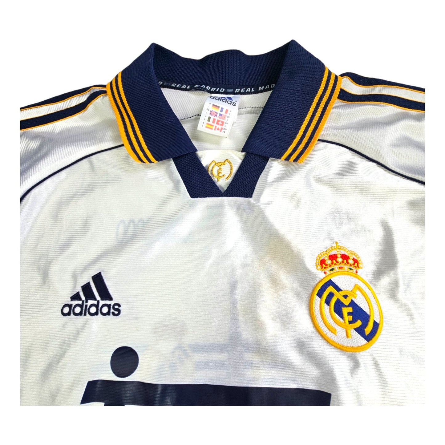 1998/00 Real Madrid Home Football Shirt (L) Adidas (Champions of Europe 2000)
