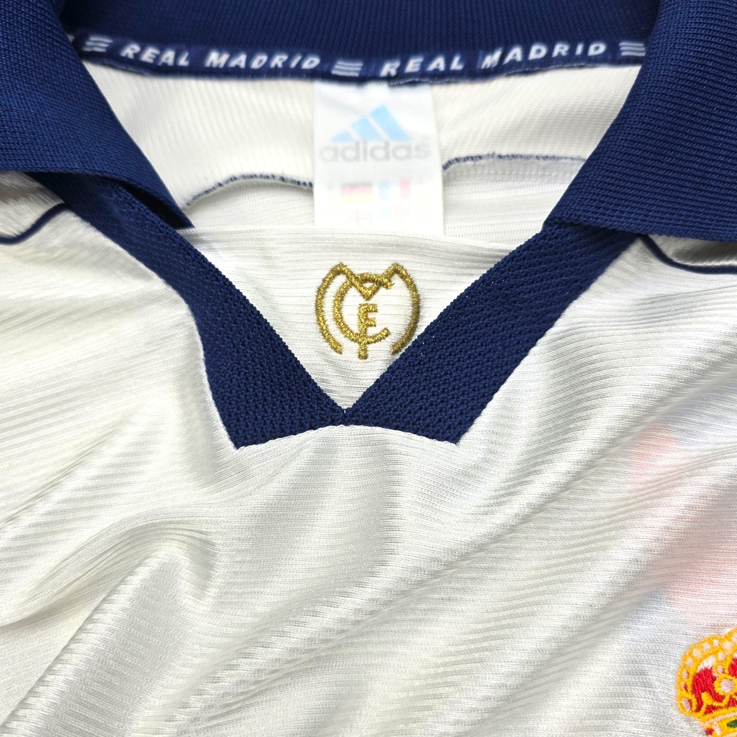 1998/00 Real Madrid Home Football Shirt (M) Adidas #22 Karembeu