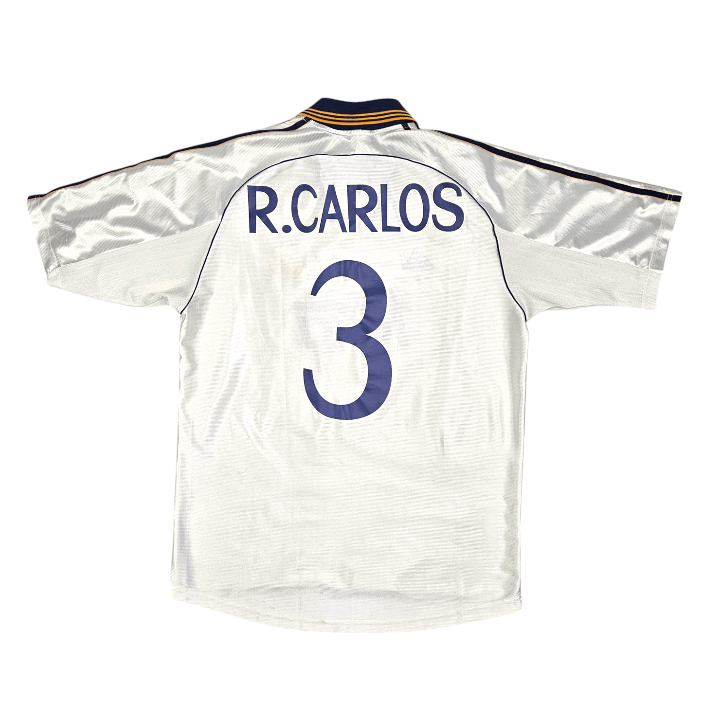 1998/00 Real Madrid Home Football Shirt (M) Adidas #3 Carlos