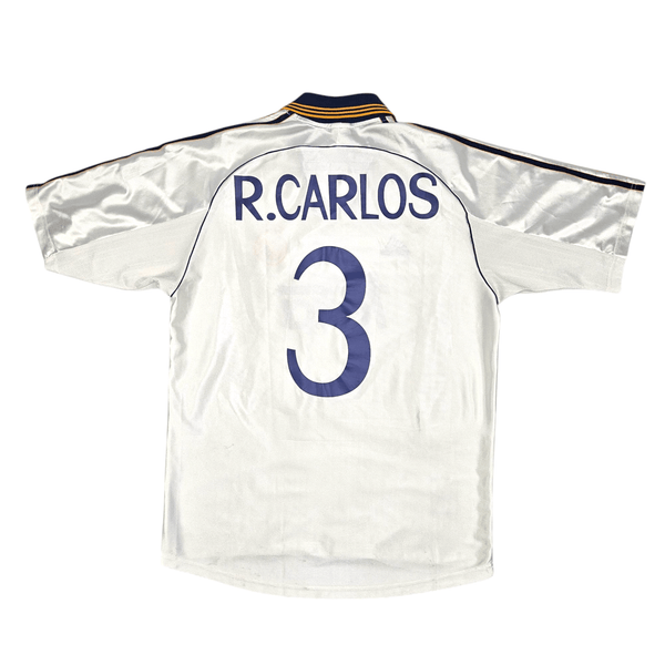 1998/00 Real Madrid Home Football Shirt (M) Adidas #3 Carlos