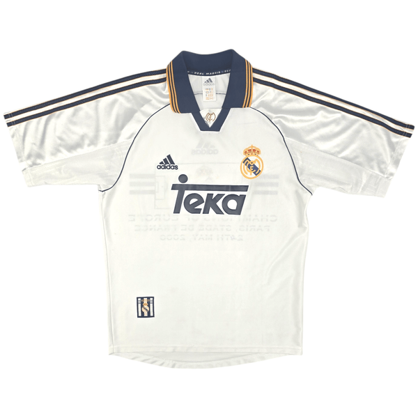 1998/00 Real Madrid Home Football Shirt (S) Adidas (Champions of Europe 2000)