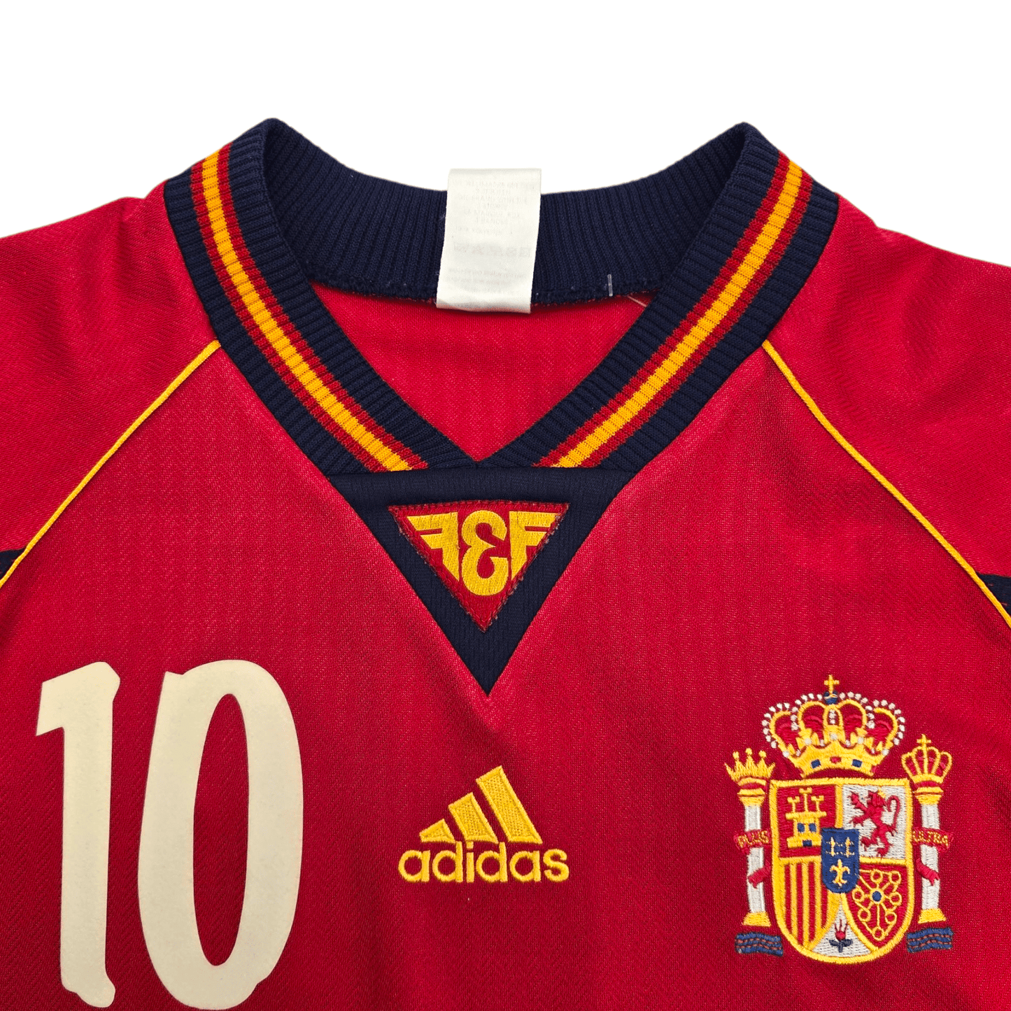 1998/00 Spain Home Football Shirt (L) Adidas #10 Raul