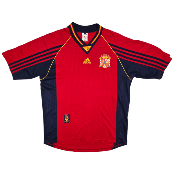 1998/00 Spain Home Football Shirt (M) Adidas
