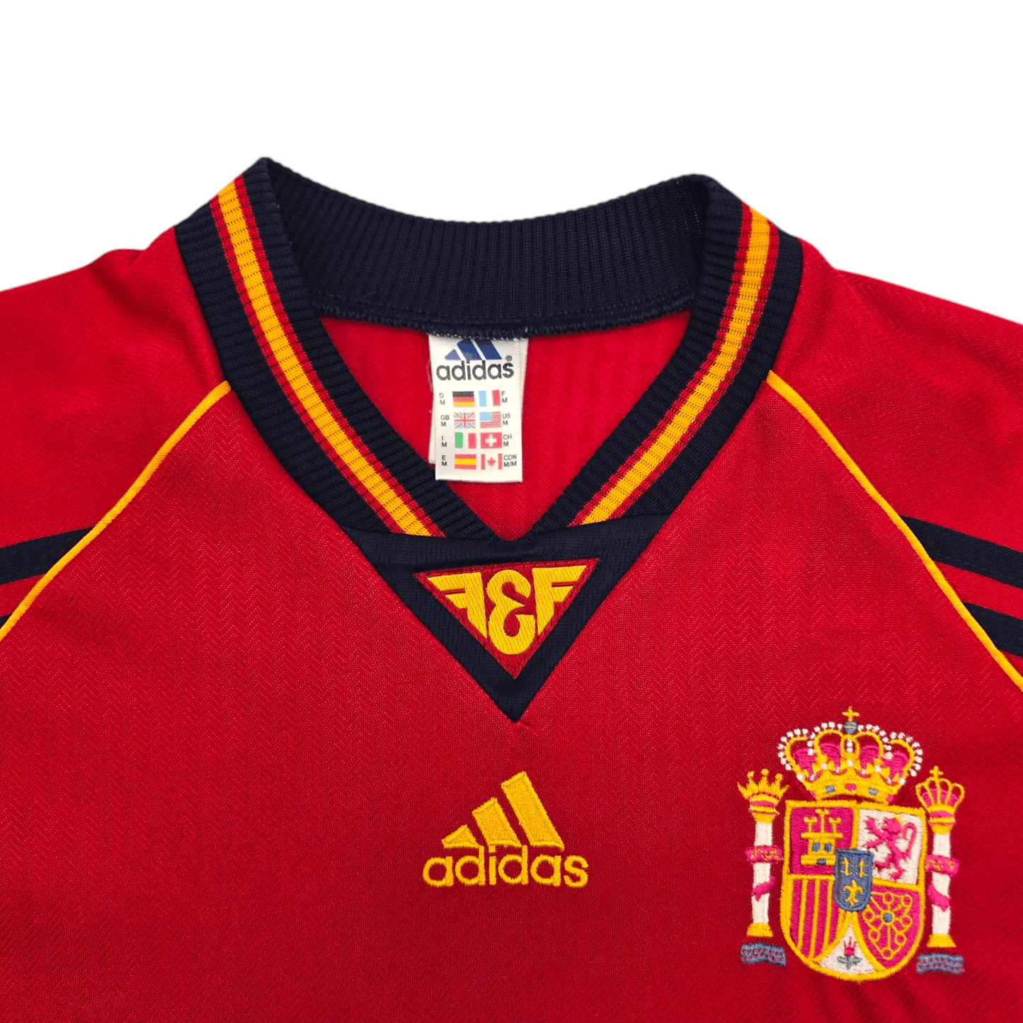 1998/00 Spain Home Football Shirt (M) Adidas