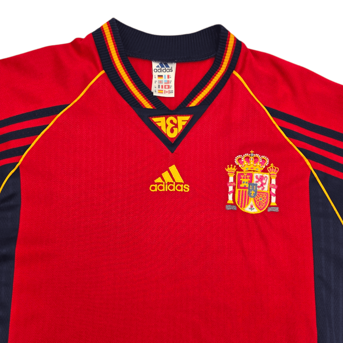 1998/00 Spain Home Football Shirt (M) Adidas