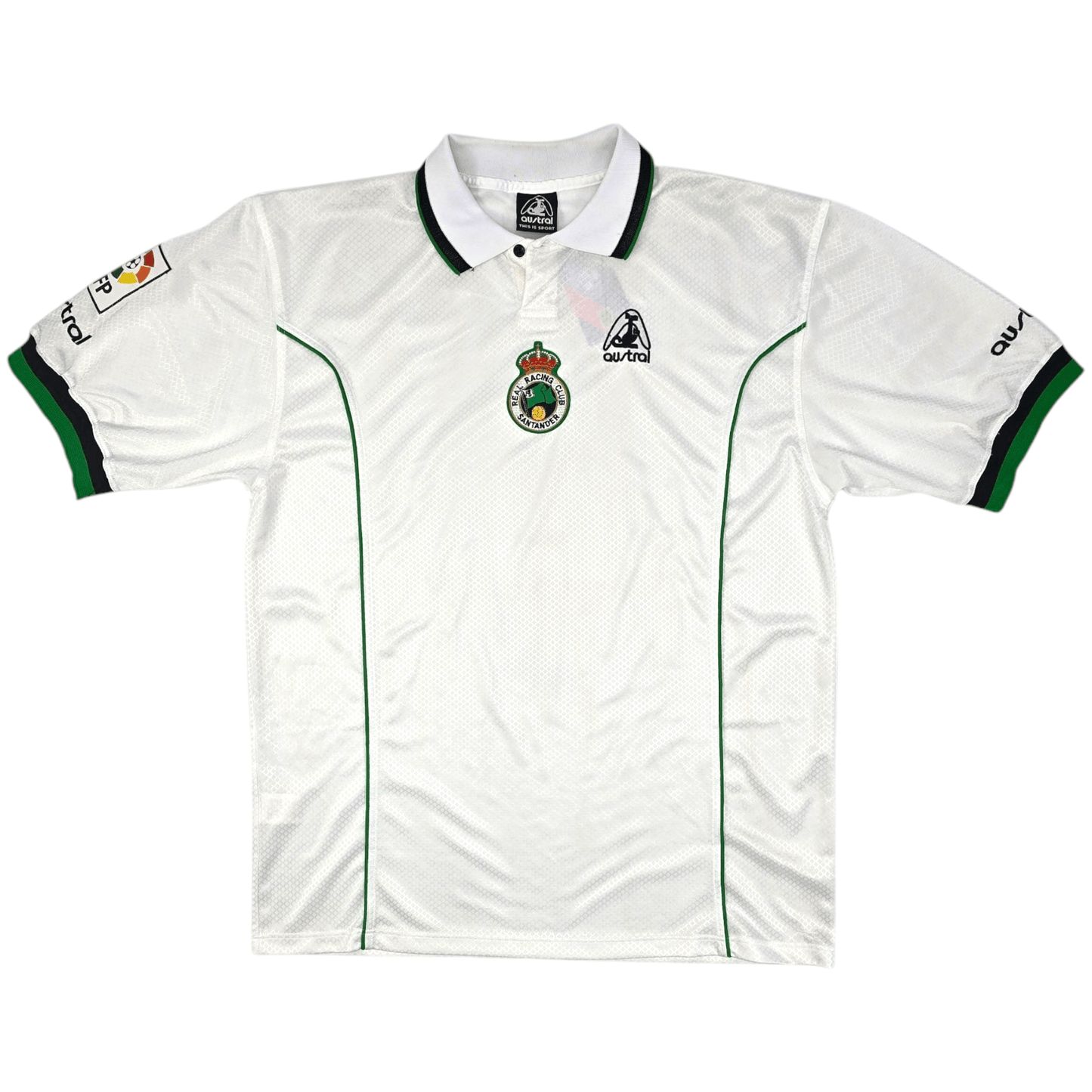 1998/01 Racing Santander Home Football Shirt (XL) Austral