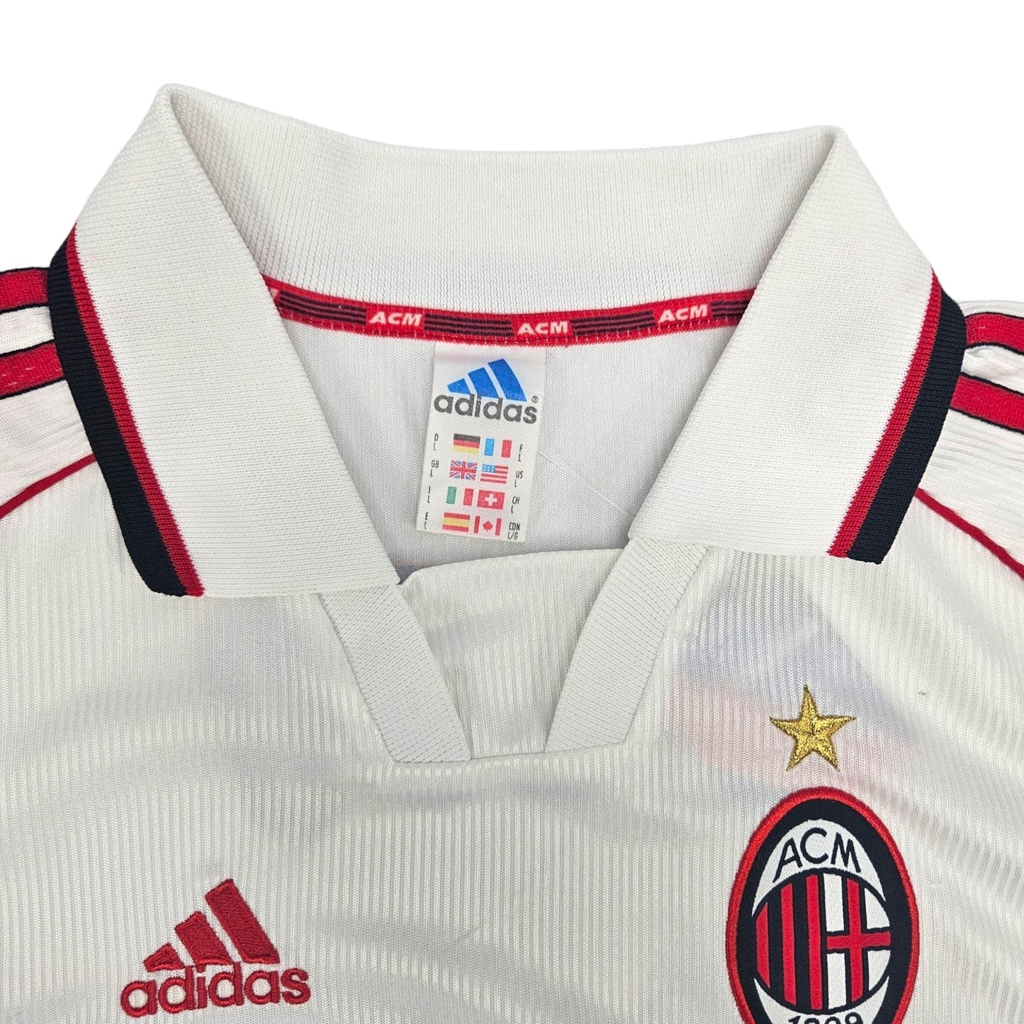 1998/99 AC Milan Away Football Shirt (L) Adidas # 27 Coco