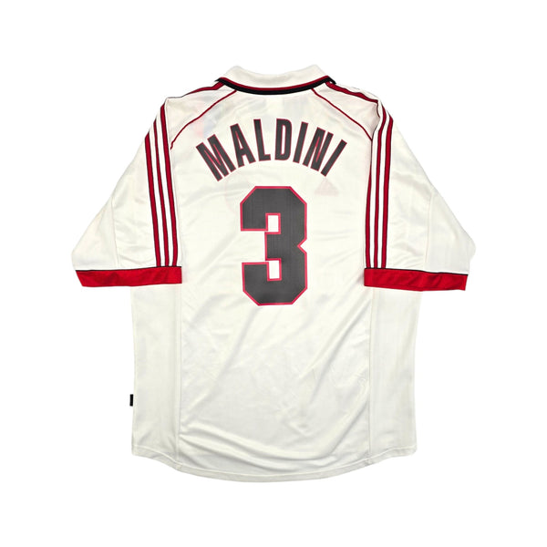 1998/99 AC Milan Away Football Shirt (XL) Adidas #3 Maldini