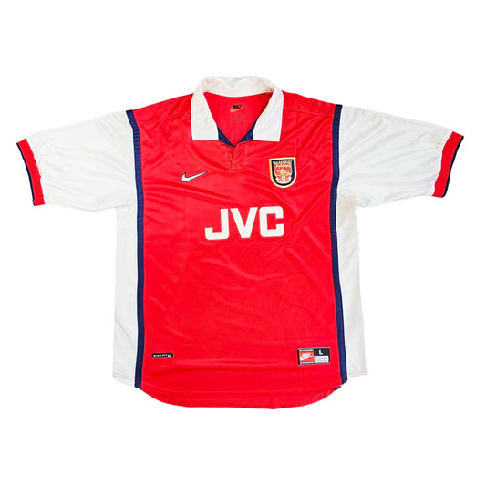 1998/99 Arsenal Home Football Shirt (L) Nike # 10 Bergkamp