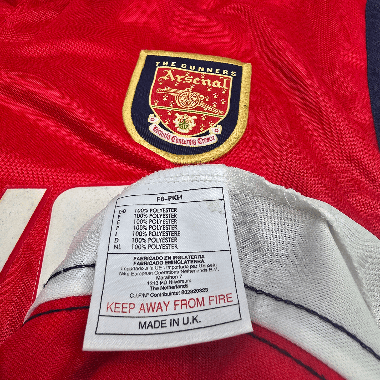 1998/99 Arsenal Home Football Shirt (S) Nike