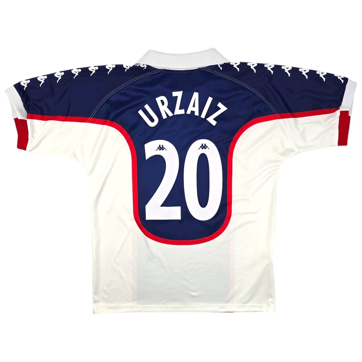 1998/99 Atletico Bilbao Away Football Shirt (M) Kappa #20 Urzaiz