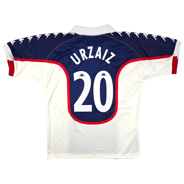 1998/99 Atletico Bilbao Away Football Shirt (M) Kappa #20 Urzaiz