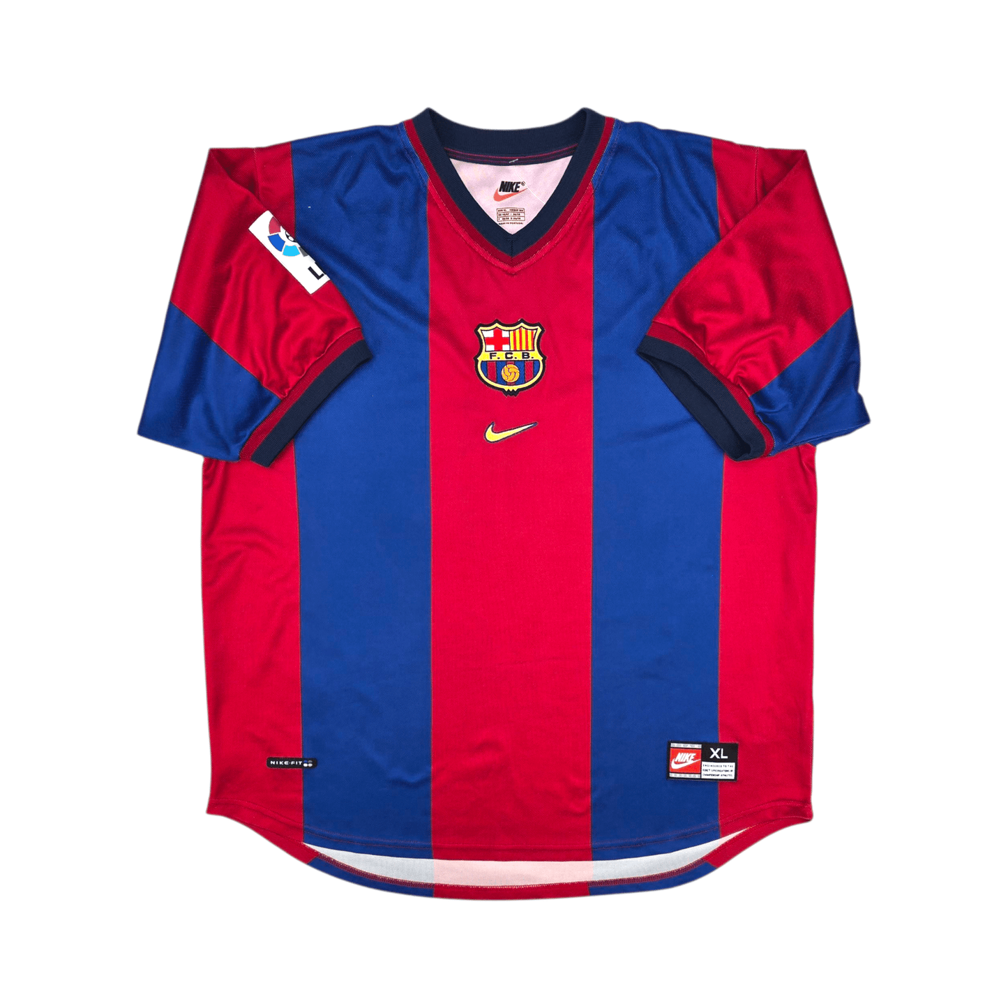 1998/99 Barcelona Home Football Shirt (XL) Nike #11 Rivaldo